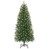 Árbol de Navidad artificial con 150 LED Verde 120 cm PE y PVC 3