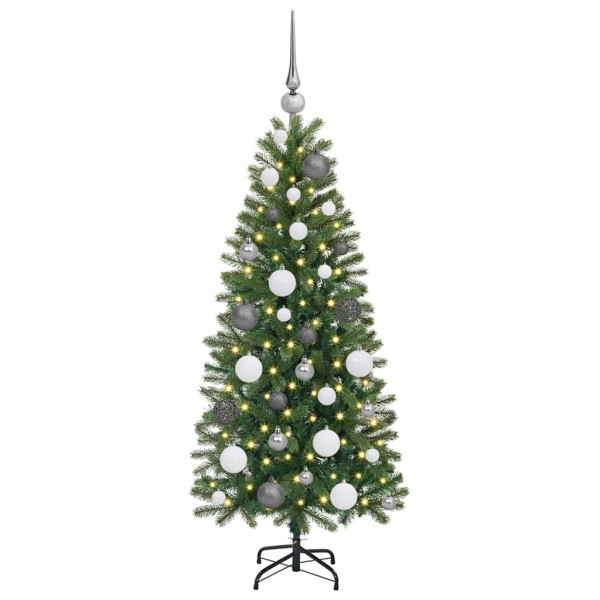 Árbol de Navidad artificial con 150 LED Verde 120 cm PE y PVC M 3