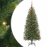 Árbol de Navidad artificial con 150 LED Verde 120 cm PE y PVC 2