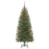 Árbol de Navidad artificial con 150 LED Verde 120 cm PE y PVC 3
