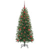 Árbol de Navidad artificial con 150 LED Verde 120 cm PE y PVC 4