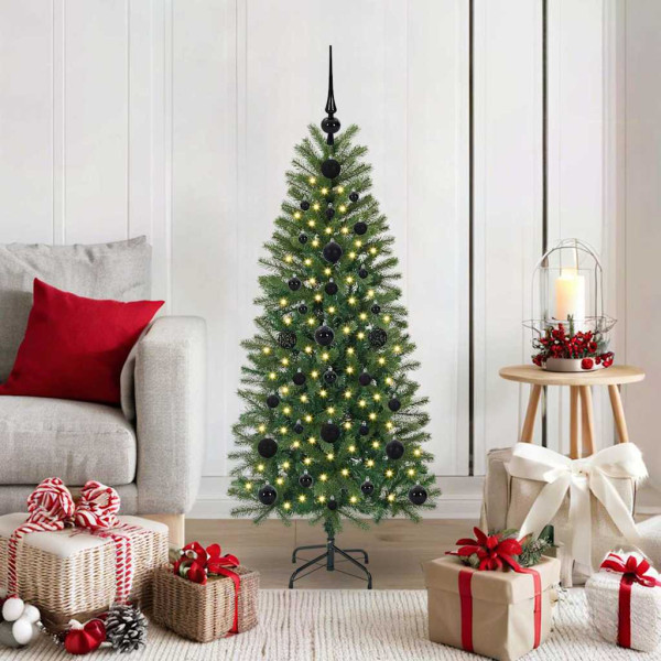 Árbol de Navidad artificial con 150 LED Verde 120 cm PE y PVC D