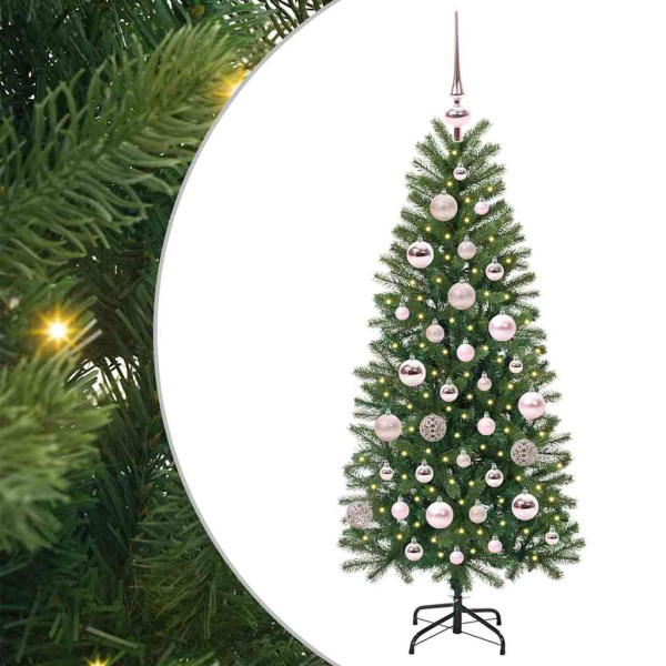 Árbol de Navidad artificial con 150 LED Verde 120 cm PE y PVC M 2