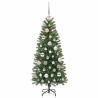 Árbol de Navidad artificial con 150 LED Verde 120 cm PE y PVC 4