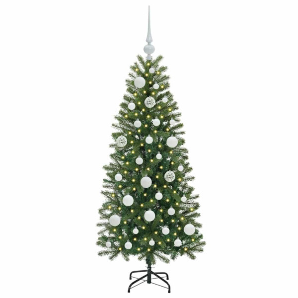Árbol de Navidad artificial con 150 LED Verde 120 cm PE y PVC M 3