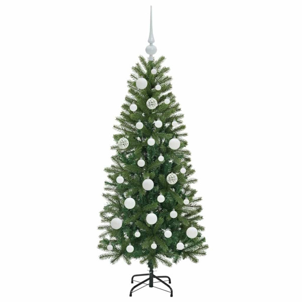 Árbol de Navidad artificial con 150 LED Verde 120 cm PE y PVC M 4