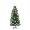 Árbol de Navidad artificial con 150 LED Verde 120 cm PE y PVC 4