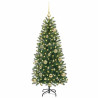 Árbol de Navidad artificial con 150 LED Verde 120 cm PE y PVC 3