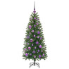 Árbol de Navidad artificial con 150 LED Verde 120 cm PE y PVC 4