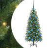 Árbol de Navidad artificial con 150 LED Verde 120 cm PE y PVC 2