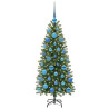 Árbol de Navidad artificial con 150 LED Verde 120 cm PE y PVC 3