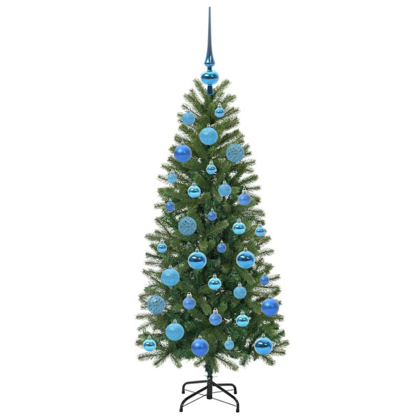 Árbol de Navidad artificial con 150 LED Verde 120 cm PE y PVC M 4