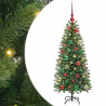 Árbol de Navidad artificial con 150 LED Verde 120 cm PE y PVC 2