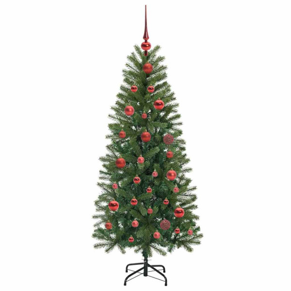 Árbol de Navidad artificial con 150 LED Verde 150 cm PE y PVC M 4