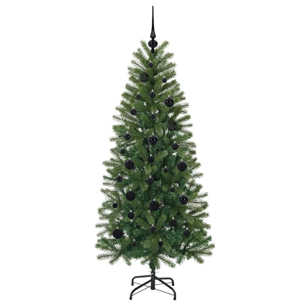 Árbol de Navidad artificial con 150 LED Verde 150 cm PE y PVC M 4