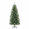 Árbol de Navidad artificial con 150 LED Verde 150 cm PE y PVC 3