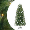 Árbol de Navidad artificial con 150 LED Verde 150 cm PE y PVC 2