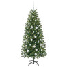 Árbol de Navidad artificial con 150 LED Verde 150 cm PE y PVC 3