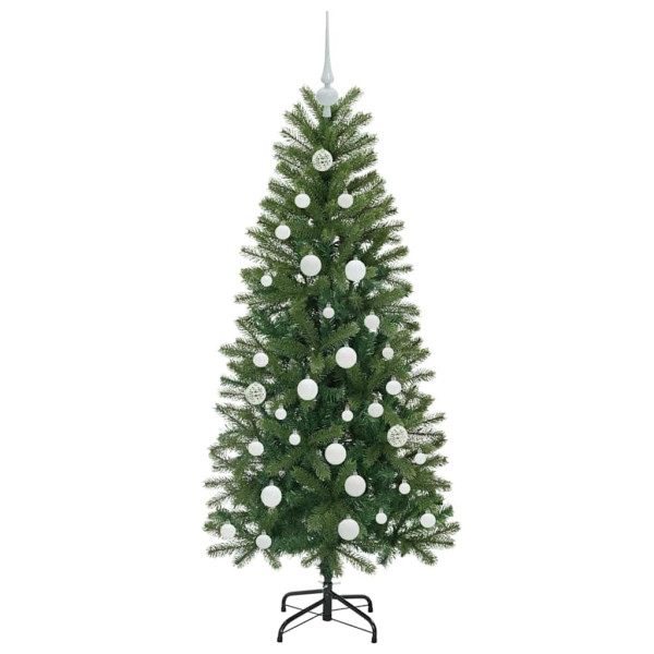 Árbol de Navidad artificial con 150 LED Verde 150 cm PE y PVC M 4