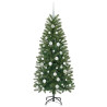 Árbol de Navidad artificial con 150 LED Verde 150 cm PE y PVC 4