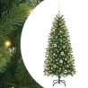 Árbol de Navidad artificial con 150 LED Verde 150 cm PE y PVC 2