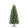 Árbol de Navidad artificial con 150 LED Verde 150 cm PE y PVC 4