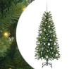 Árbol de Navidad artificial con 150 LED Verde 150 cm PE y PVC 2