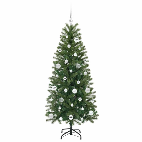 Árbol de Navidad artificial con 150 LED Verde 150 cm PE y PVC M 4