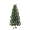 Árbol de Navidad artificial con 150 LED Verde 150 cm PE y PVC 3