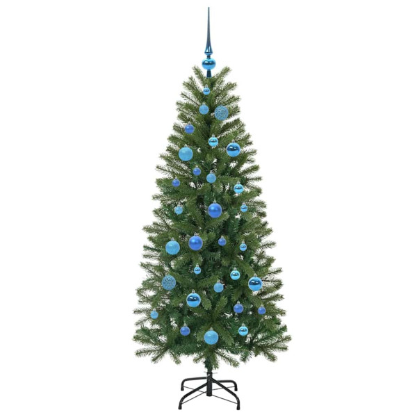 Árbol de Navidad artificial con 150 LED Verde 150 cm PE y PVC M 4