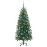 Árbol de Navidad artificial con 150 LED Verde 150 cm PE y PVC 4