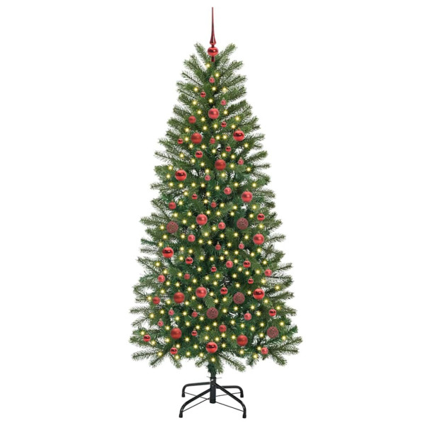Árbol de Navidad artificial con 300 LED Verde 180 cm PE y PVC M 3