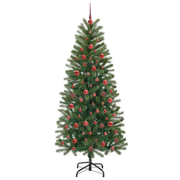 Árbol de Navidad artificial con 300 LED Verde 180 cm PE y PVC M 4