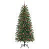 Árbol de Navidad artificial con 300 LED Verde 180 cm PE y PVC 4