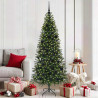 Árbol de Navidad artificial con 300 LED Verde 180 cm PE y PVC 1