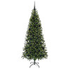 Árbol de Navidad artificial con 300 LED Verde 180 cm PE y PVC 3