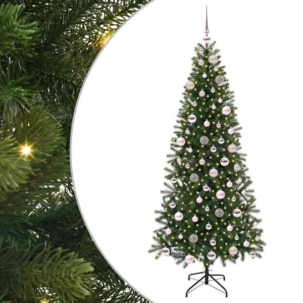 Árbol de Navidad artificial con 300 LED Verde 180 cm PE y PVC M 2