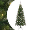 Árbol de Navidad artificial con 300 LED Verde 180 cm PE y PVC 2