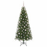 Árbol de Navidad artificial con 300 LED Verde 180 cm PE y PVC 3