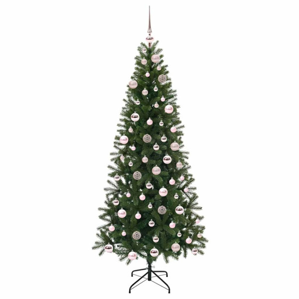Árbol de Navidad artificial con 300 LED Verde 180 cm PE y PVC M 4