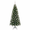Árbol de Navidad artificial con 300 LED Verde 180 cm PE y PVC 4
