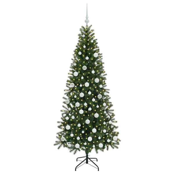 Árbol de Navidad artificial con 300 LED Verde 180 cm PE y PVC M 3