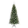 Árbol de Navidad artificial con 300 LED Verde 180 cm PE y PVC 3
