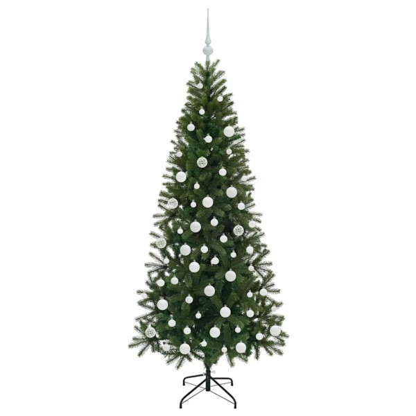 Árbol de Navidad artificial con 300 LED Verde 180 cm PE y PVC M 4