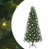 Árbol de Navidad artificial con 300 LED Verde 180 cm PE y PVC 2