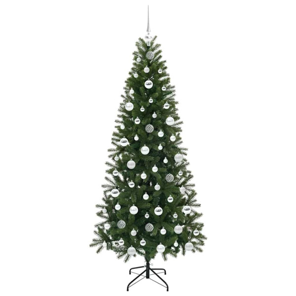 Árbol de Navidad artificial con 300 LED Verde 180 cm PE y PVC M 4