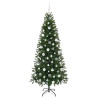 Árbol de Navidad artificial con 300 LED Verde 180 cm PE y PVC 4