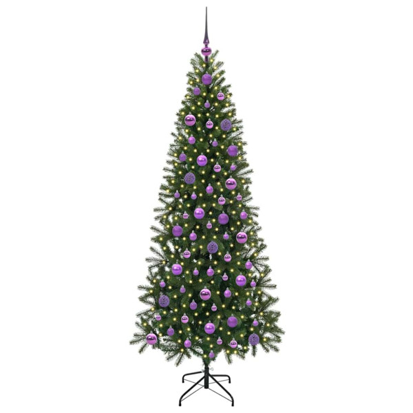 Árbol de Navidad artificial con 300 LED Verde 180 cm PE y PVC M 3