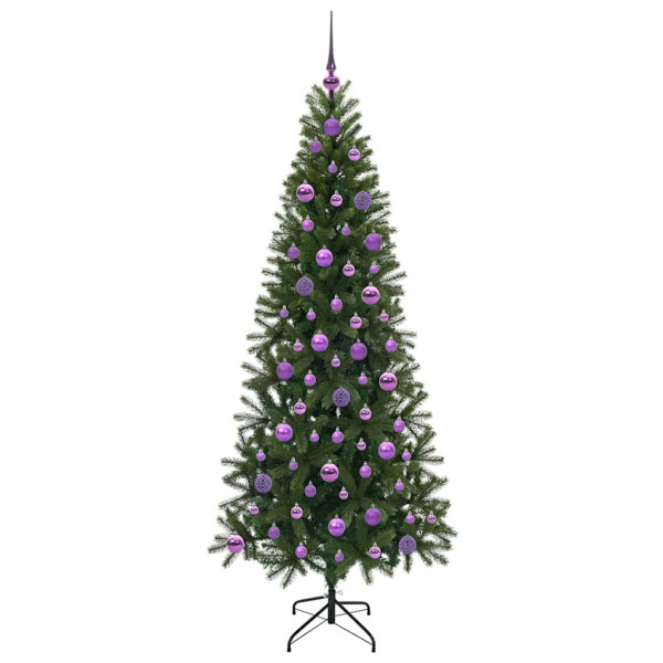 Árbol de Navidad artificial con 300 LED Verde 180 cm PE y PVC M 4