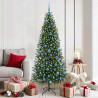Árbol de Navidad artificial con 300 LED Verde 180 cm PE y PVC 1